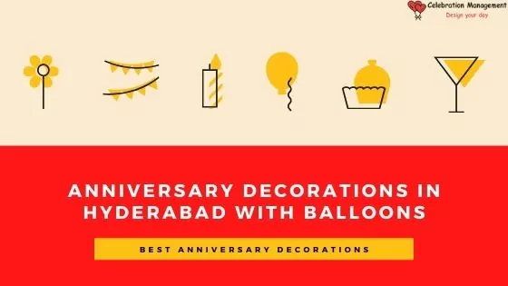 Anniversary Decorations in Hyderabad with Balloons