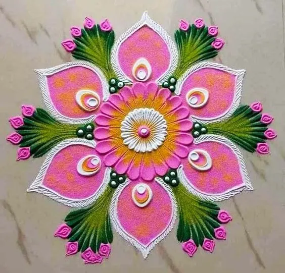 Rangoli Decoration for Diwali