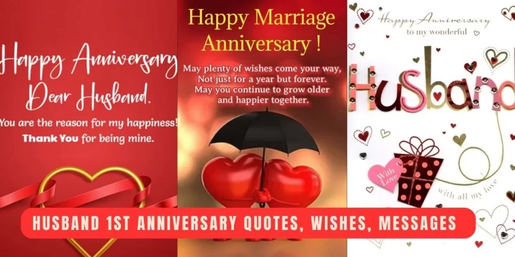 Husband 1st Anniversary Quotes, Wishes, Messages