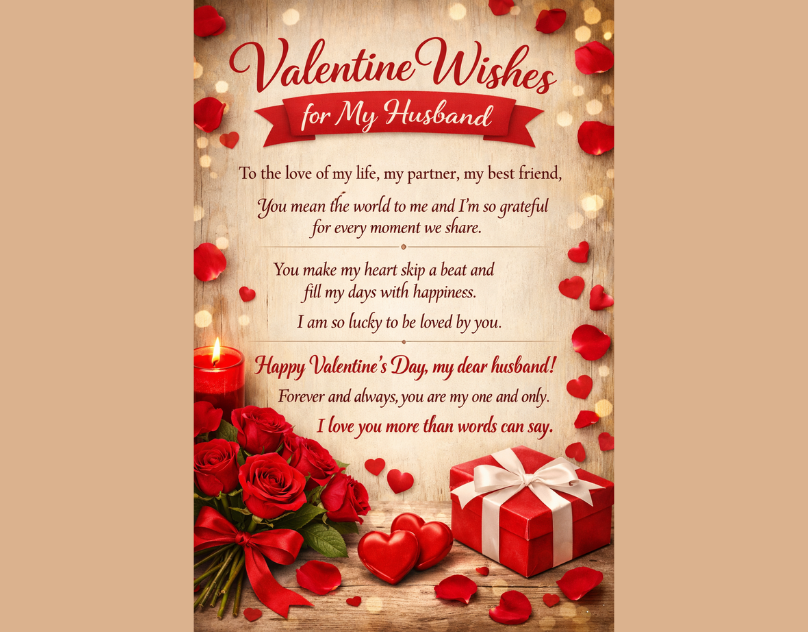 valentine wishes for husband
