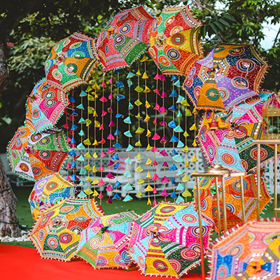 Special Umbrella Backdrop Decoration