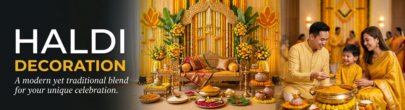Haldi Decorations at Home Noida