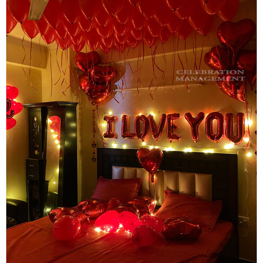 First Night Room Decoration Ideas for newly married couple
