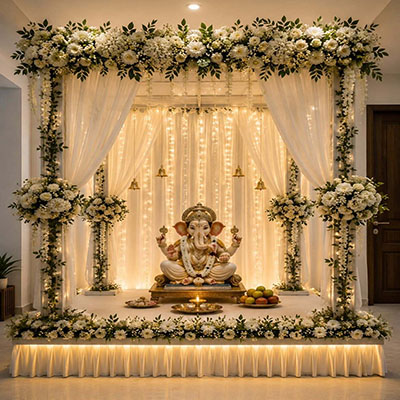 Royal Ganpati Mandap Decoration
