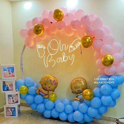 Oh Baby Balloon Ring Decoration 