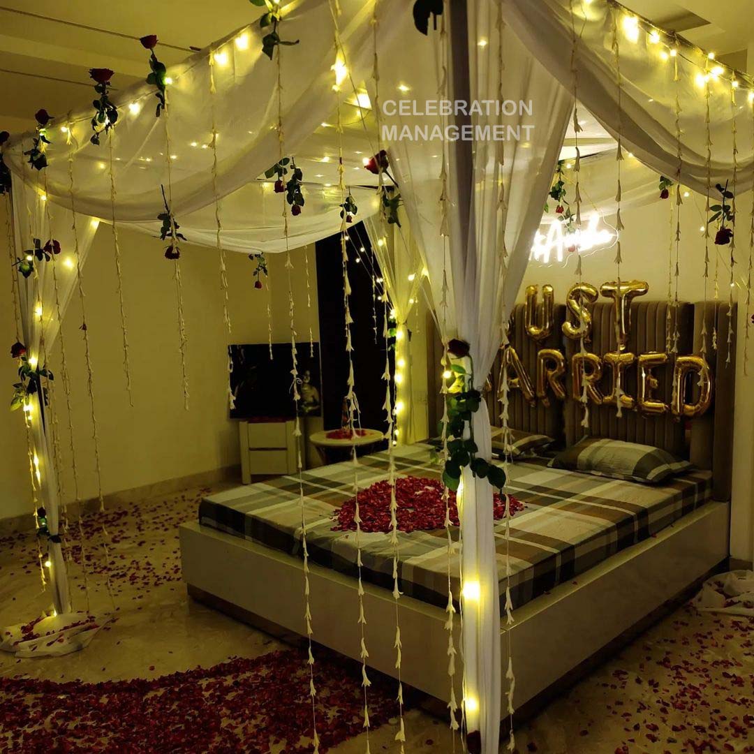 First Night Suhagrat Room Decoration in Hyderabad