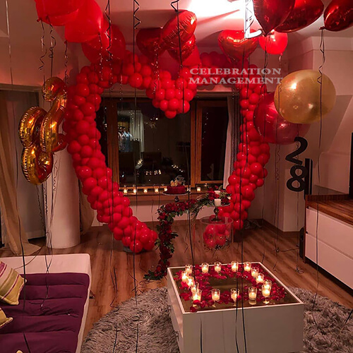 Balloon Hearty Decoration for Your Love
