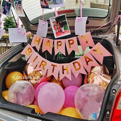 Simple Car Decoration for Birthday