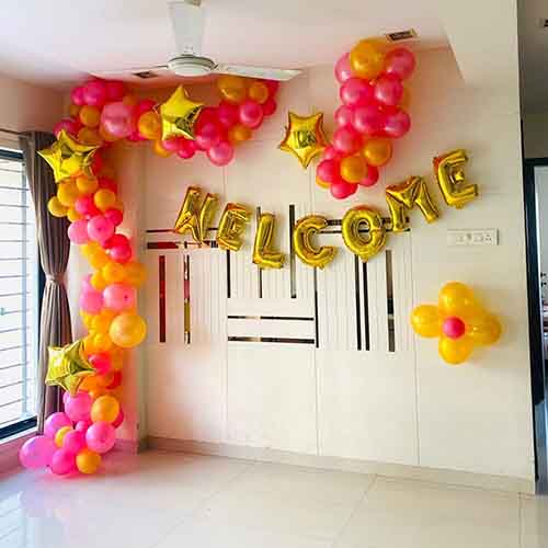 Welcome Balloon Wall Decoration