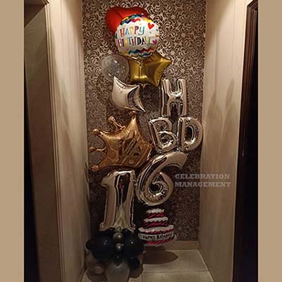 16th Birthday Balloon Bouquet