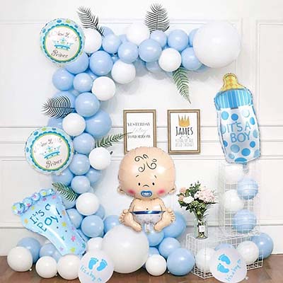 Pastel Blue Welcome Baby Decoration