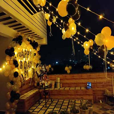 Terrace Decoration for Birthday