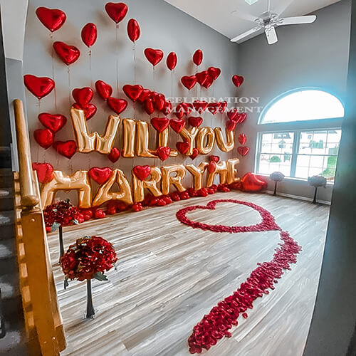 Proposal Marry Me Balloon Decoration