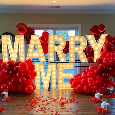 Love Proposal Decoration