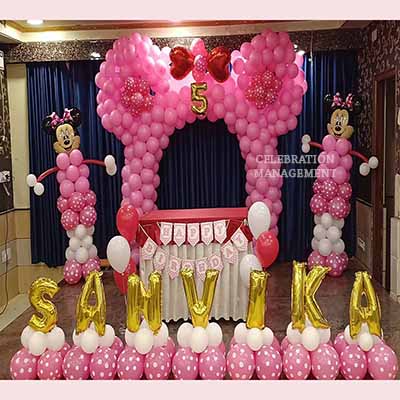 Minnie Mouse Balloon Arch Decoration