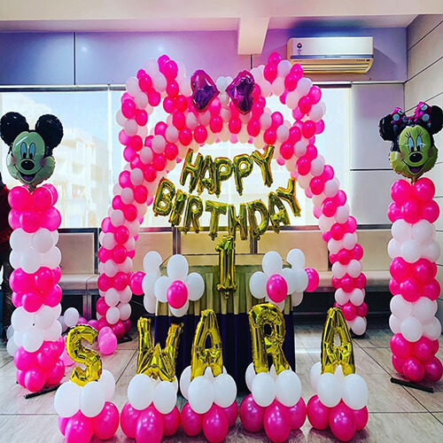 Minnie Mickey Balloons Arch Decoration