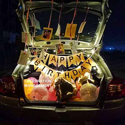 Car Boot Decoration for Birthday by celebration management