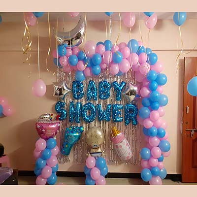 Simple Baby Shower Decoration at Home 
