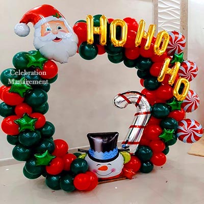 Ho Ho Ho Balloon Ring Decor