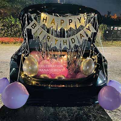Car Decoration for Birthday Surprise 