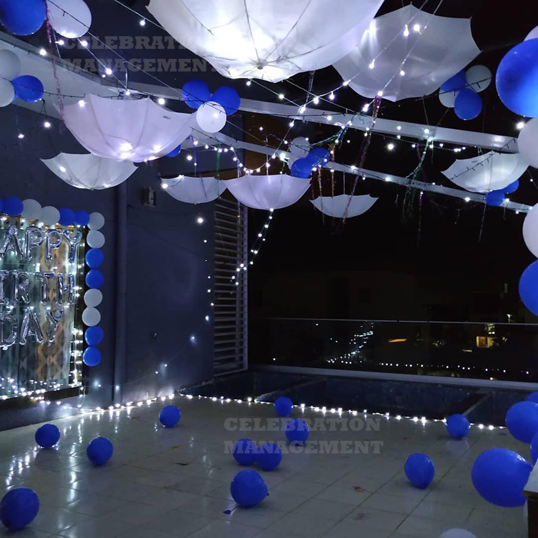 Umbrella Decoration on Terrace