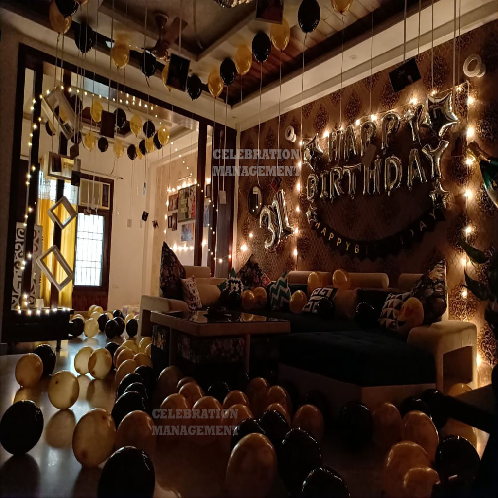 Advent Birthday Decoration in Hall