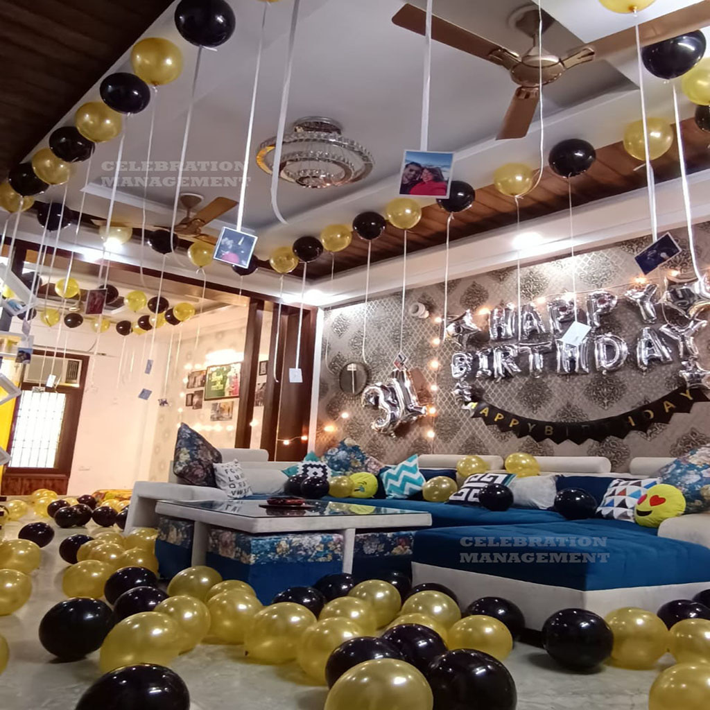 Advent Birthday Decoration in Hall