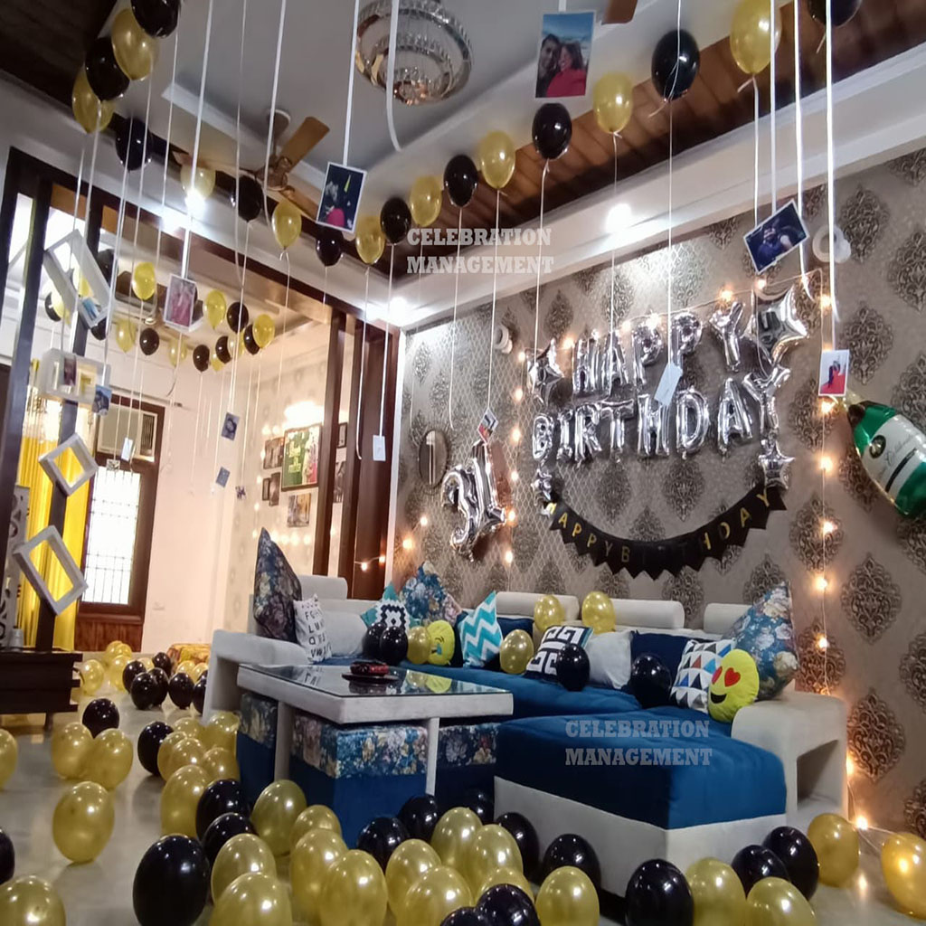 Advent Birthday Decoration in Hall