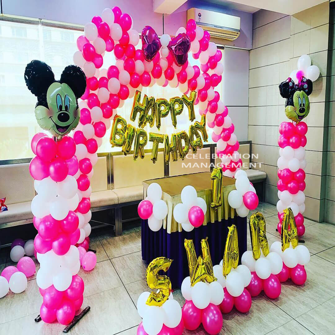 Minnie Mickey Balloons Arch Decoration
