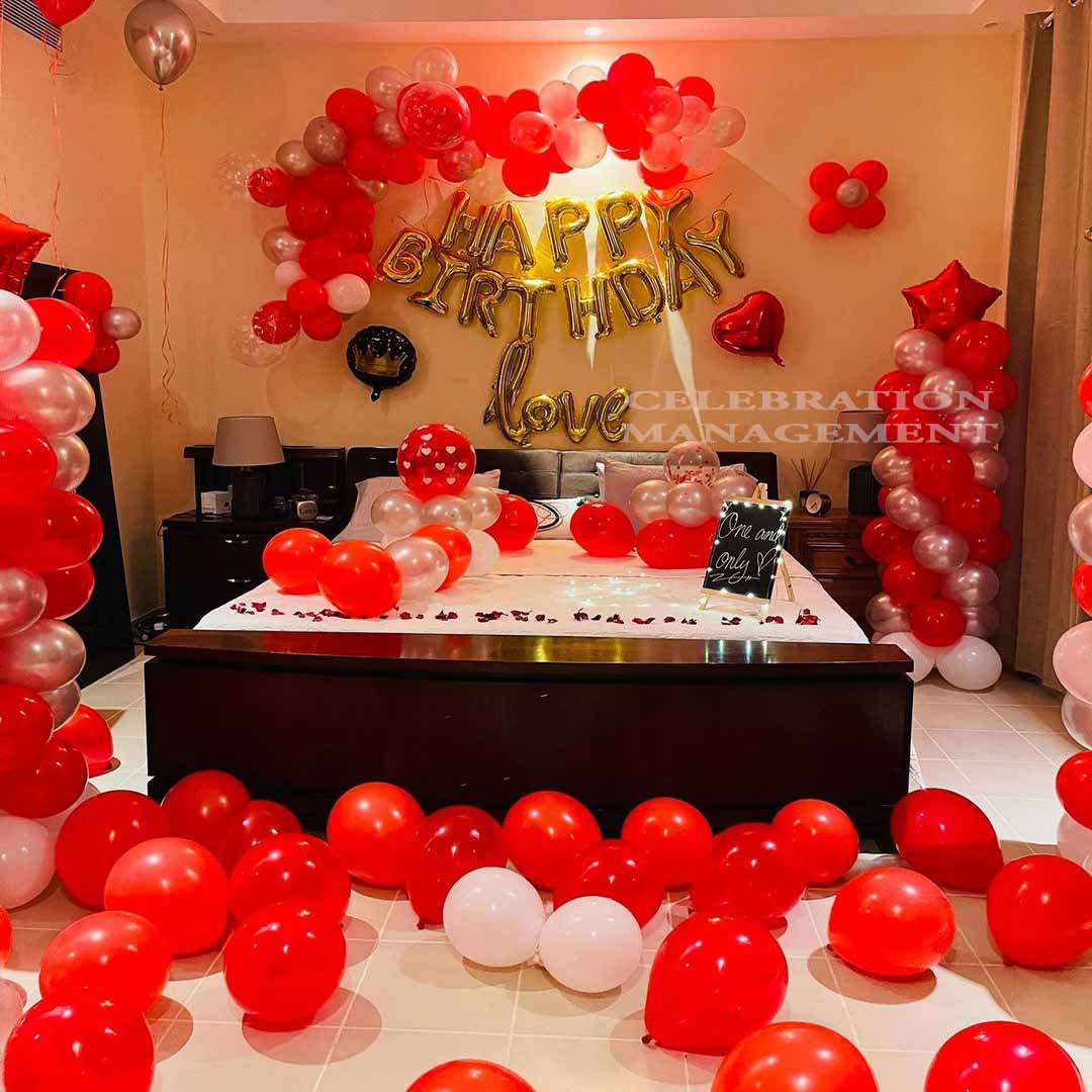 Golden Birthday Love Decoration 