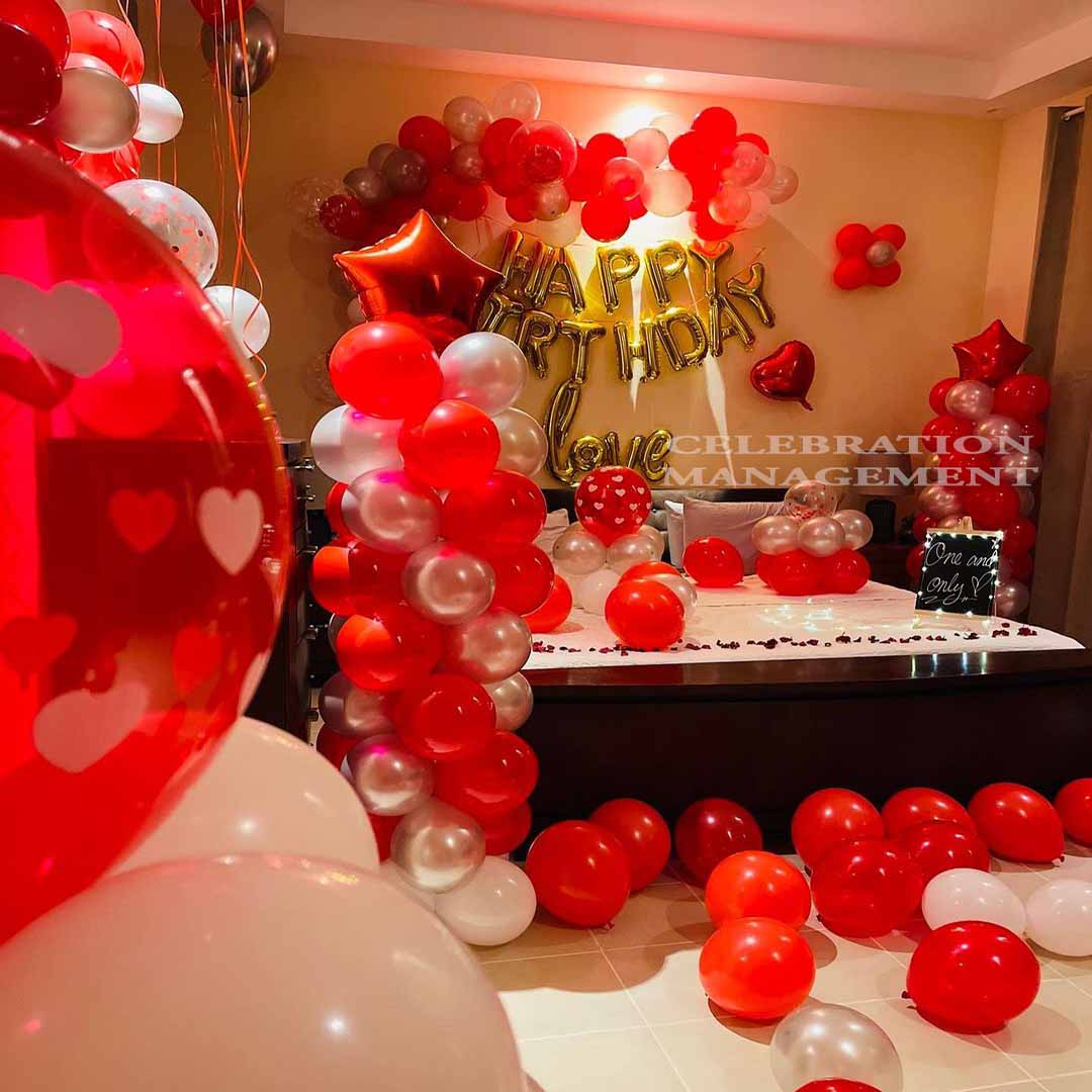Golden Birthday Love Decoration 