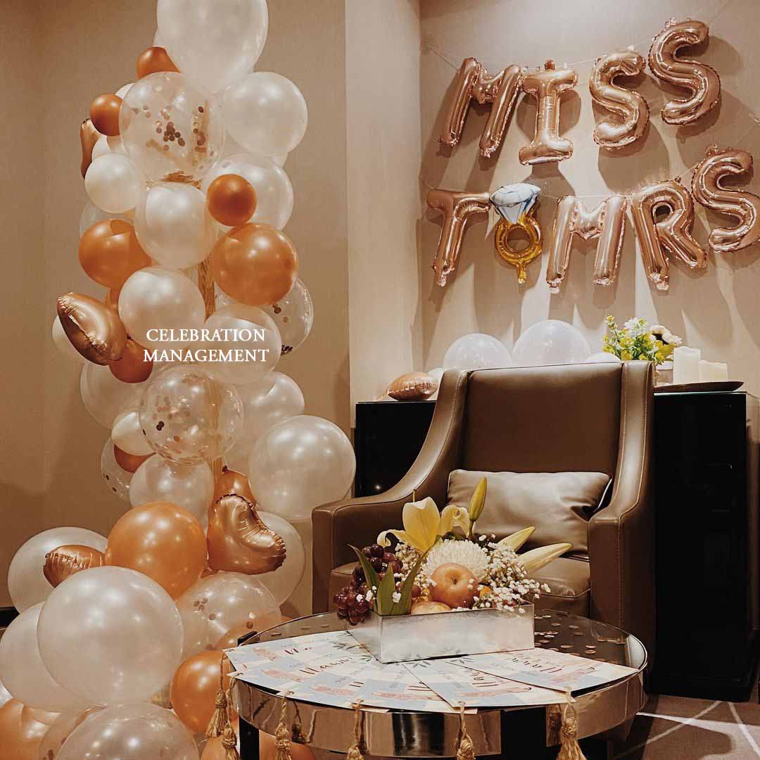 Rose Gold Bacheloratte Decoration