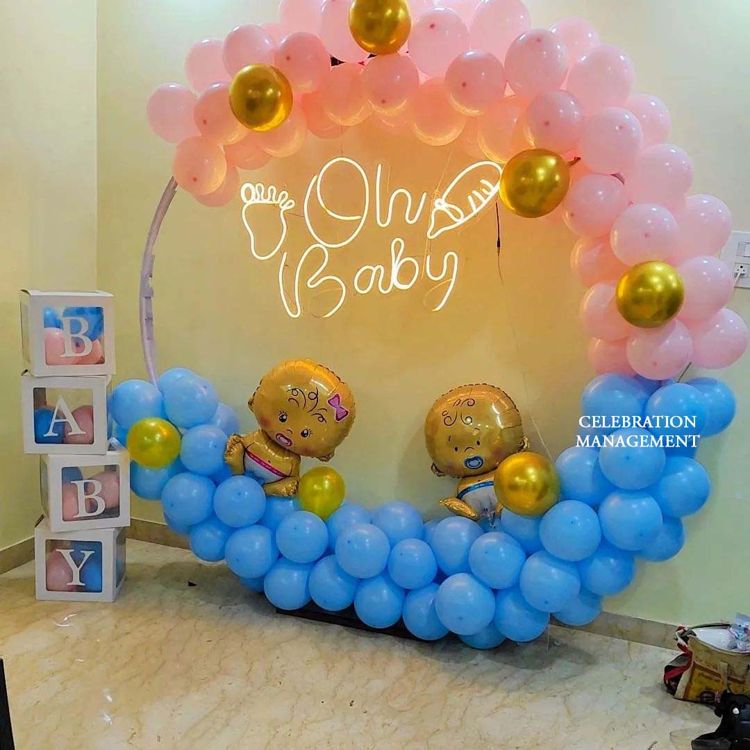Oh Baby Balloon Ring Decoration 
