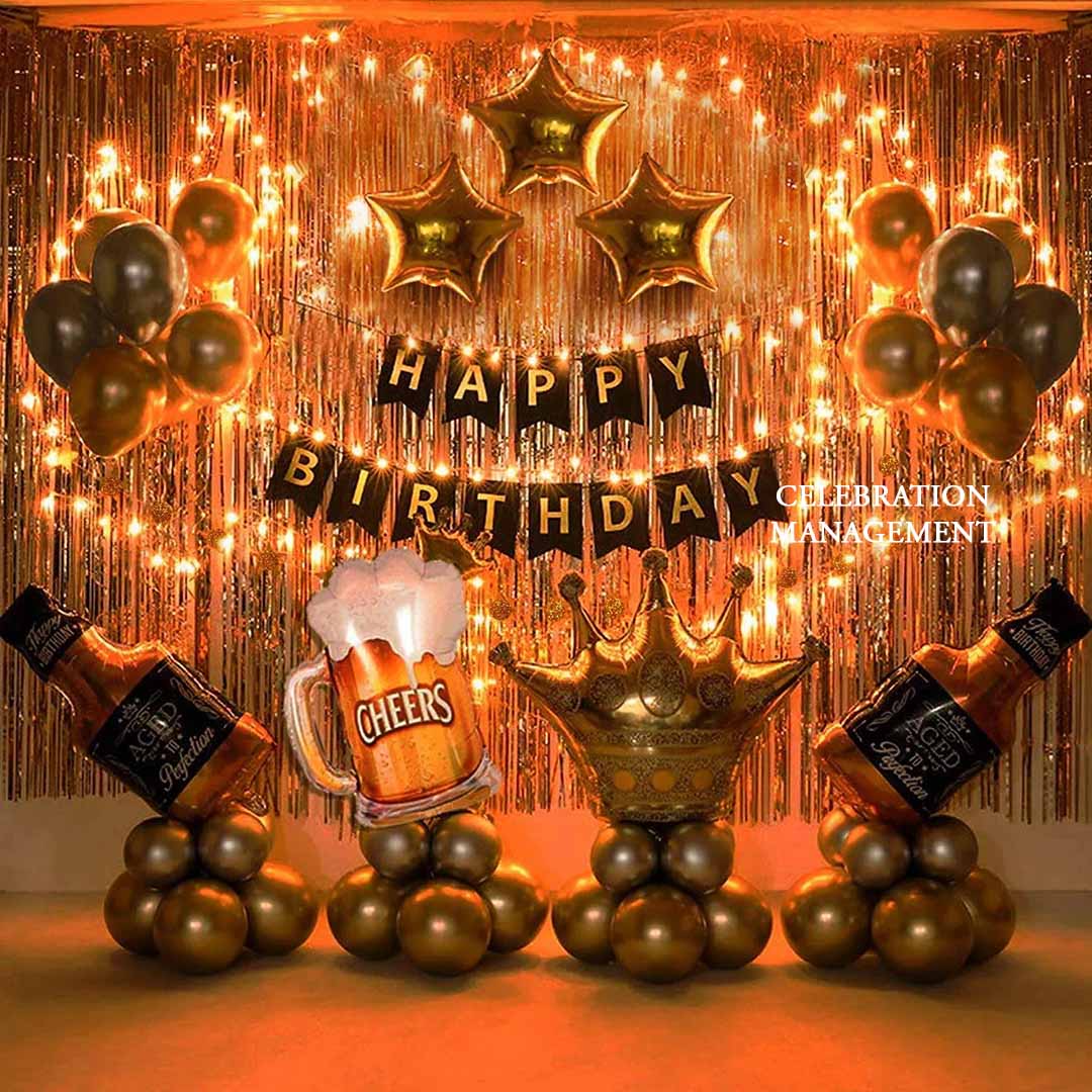 Golden Birthday Wall Decoration