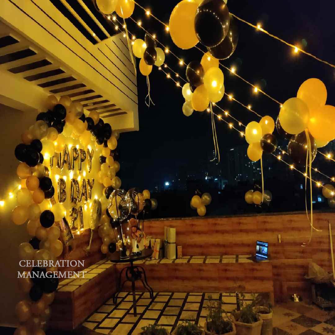Terrace Decoration for Birthday