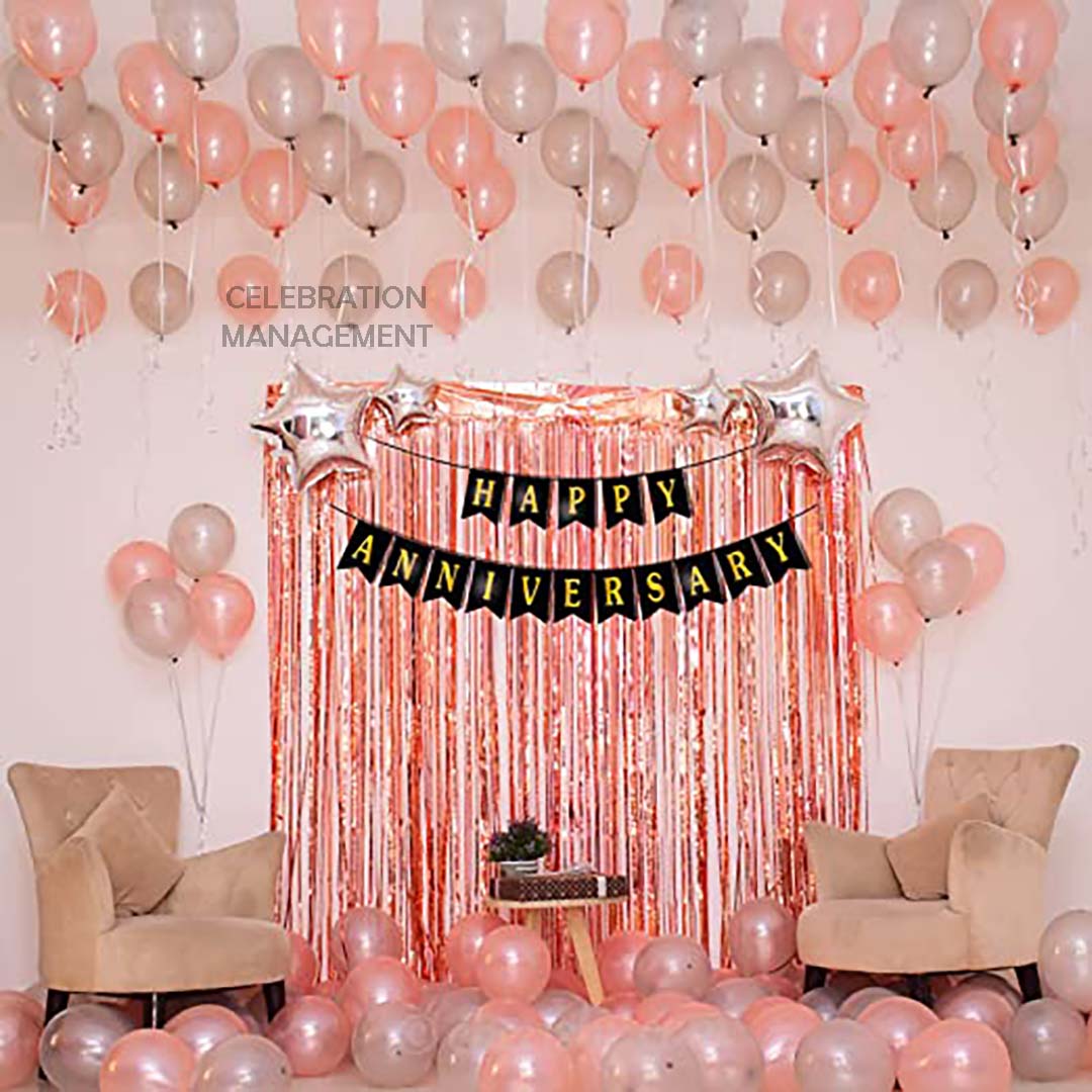 Balloon Decoration for Anniversary at Home