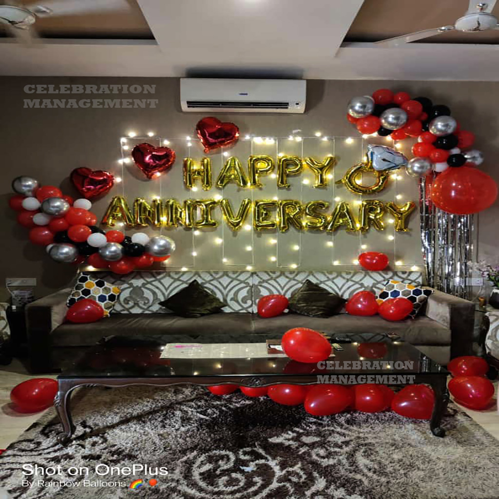 Classy Anniversary Surprise Decoration