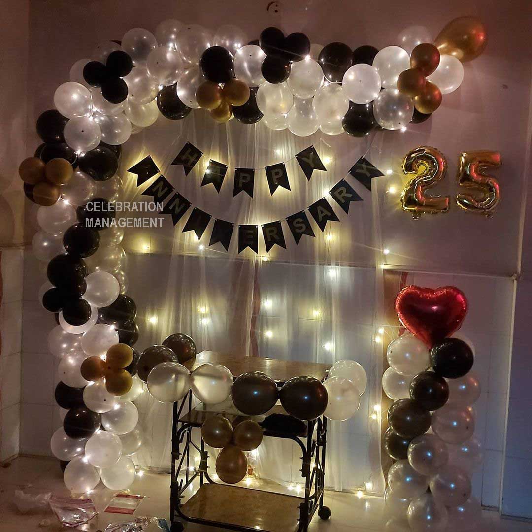 25th Wedding Anniversary Decorations