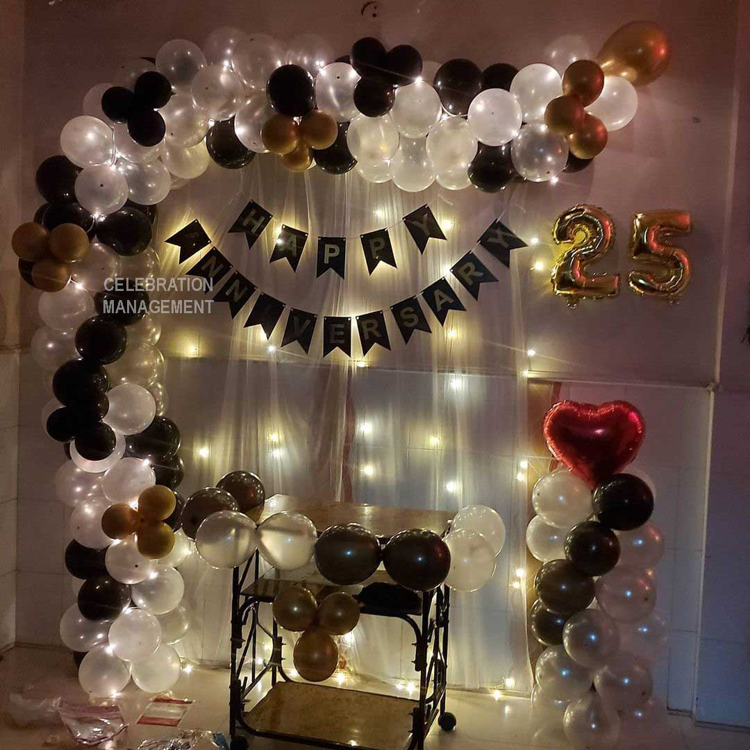 25th Wedding Anniversary Decorations