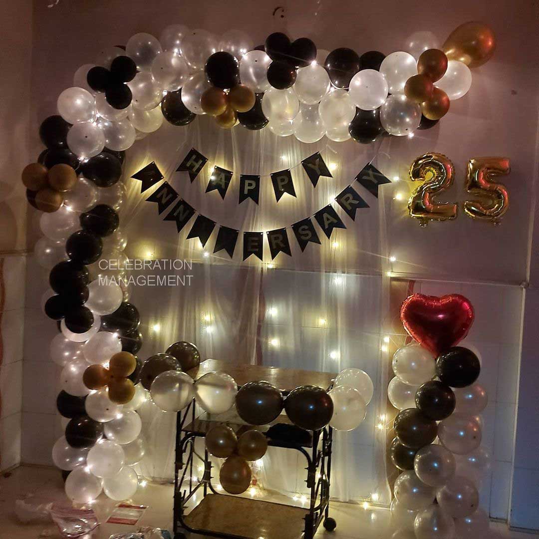 25th Wedding Anniversary Decorations