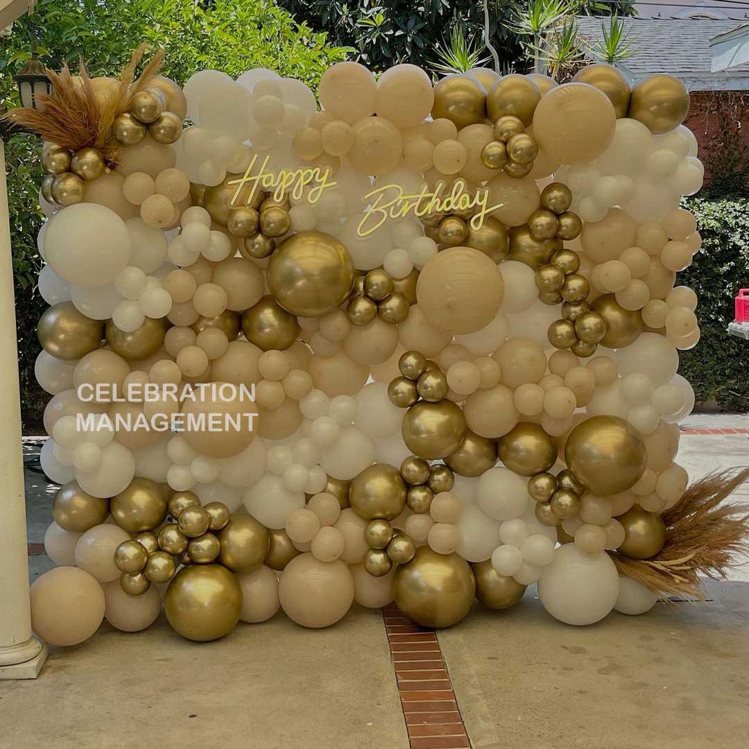 Birthday Balloon Wall Decoration