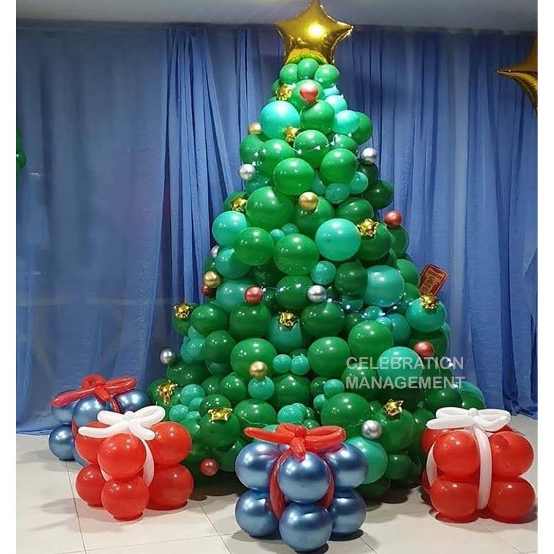 Balloon Christmas Tree Decor