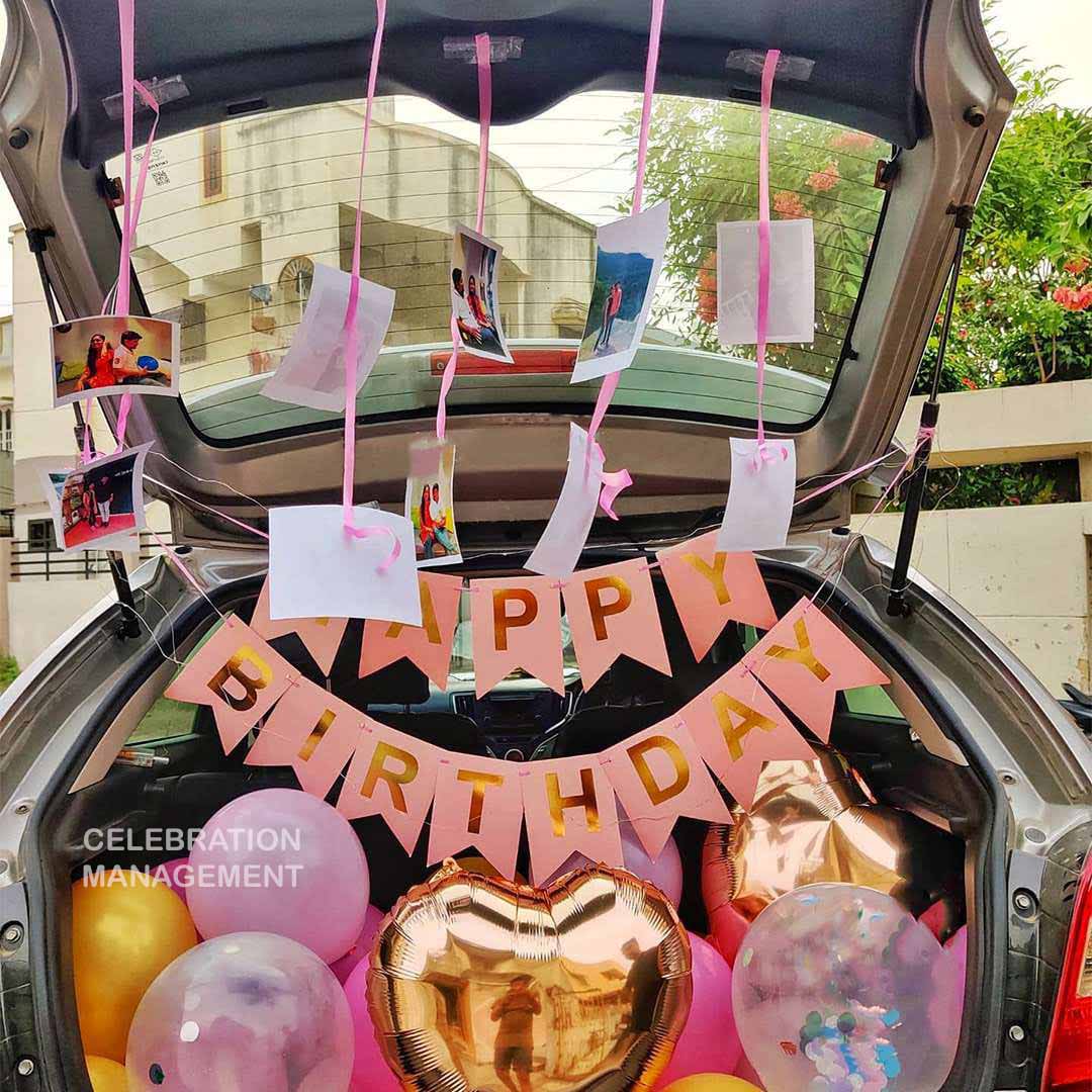 Simple Car Decoration for Birthday