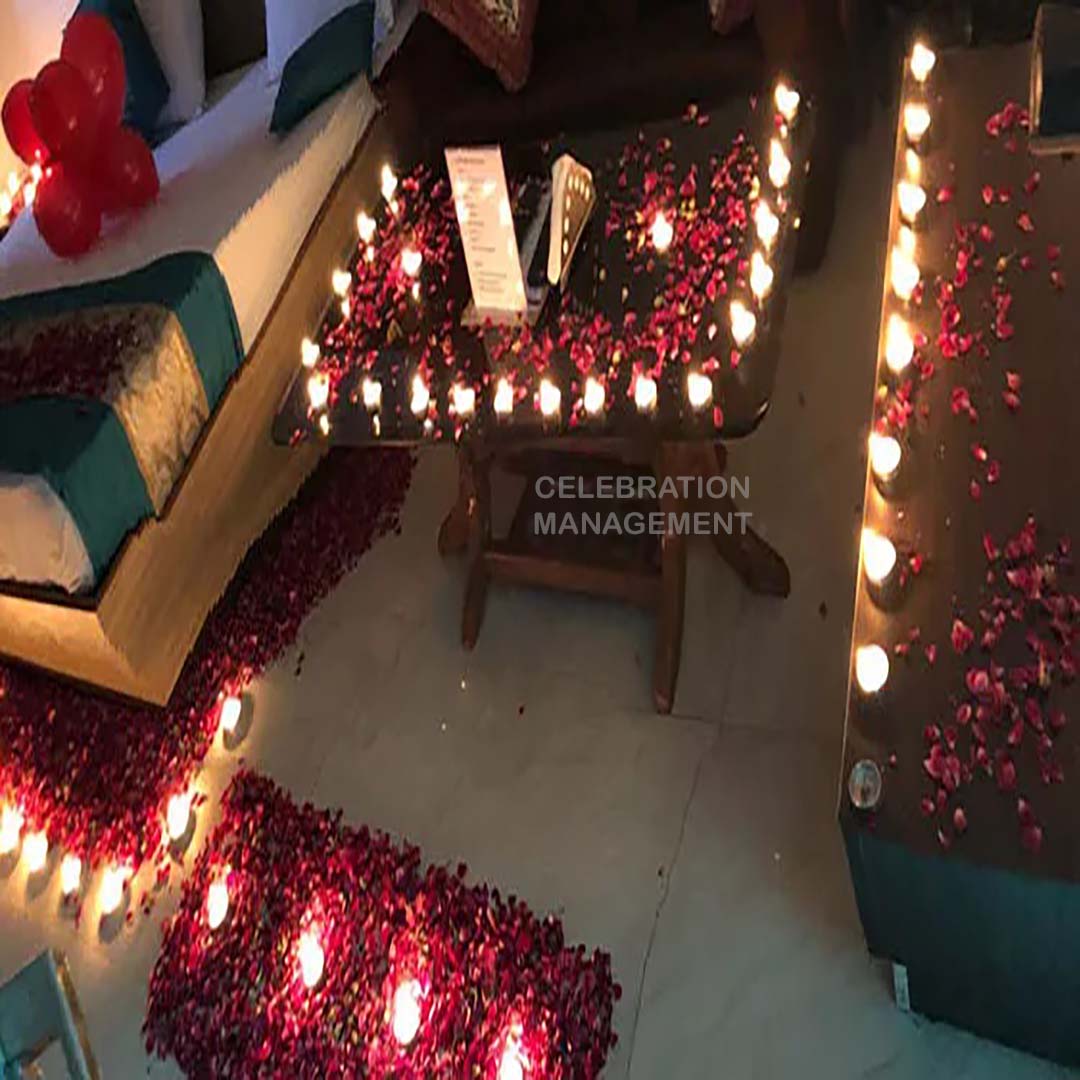Rromantic Bed Decoration for Wedding Night