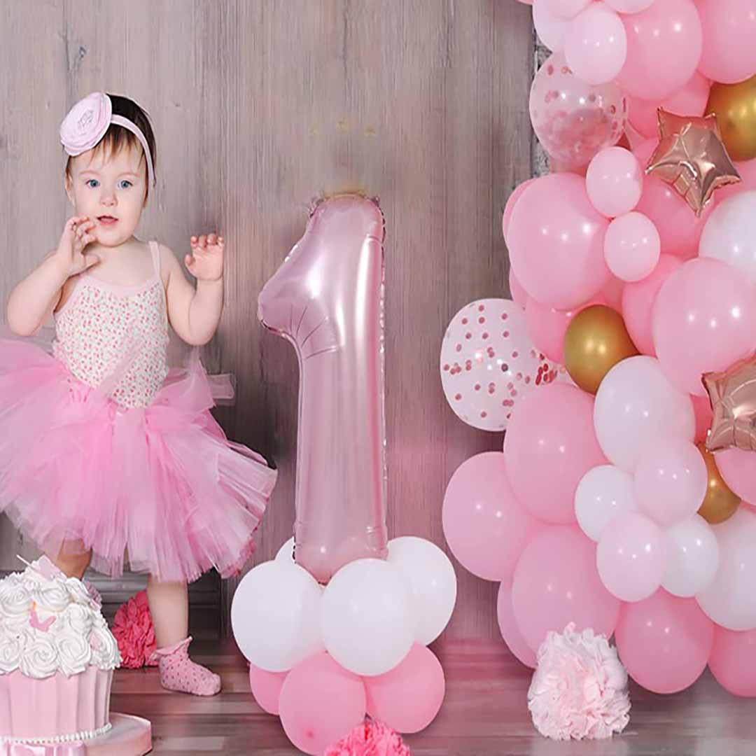 Simple Birthday Decorations for baby Girl