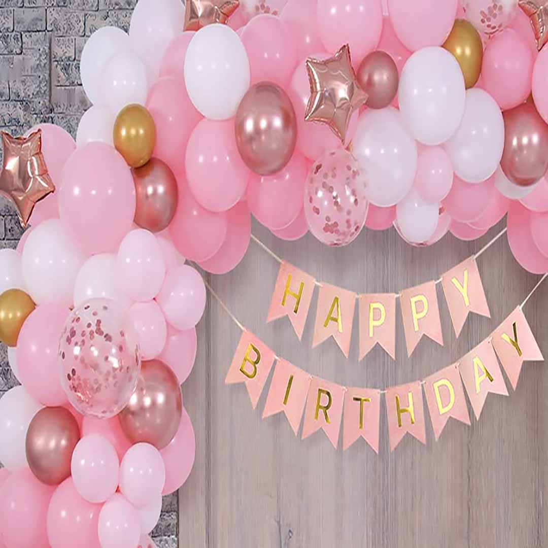 Simple Birthday Decorations for baby Girl
