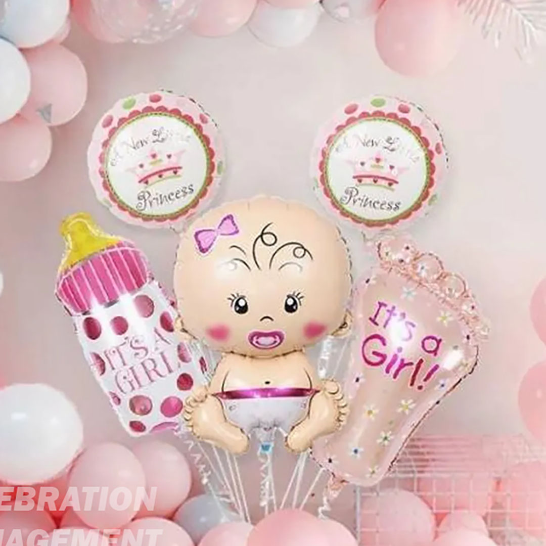 Pastel Pink Welcome Baby Decoration