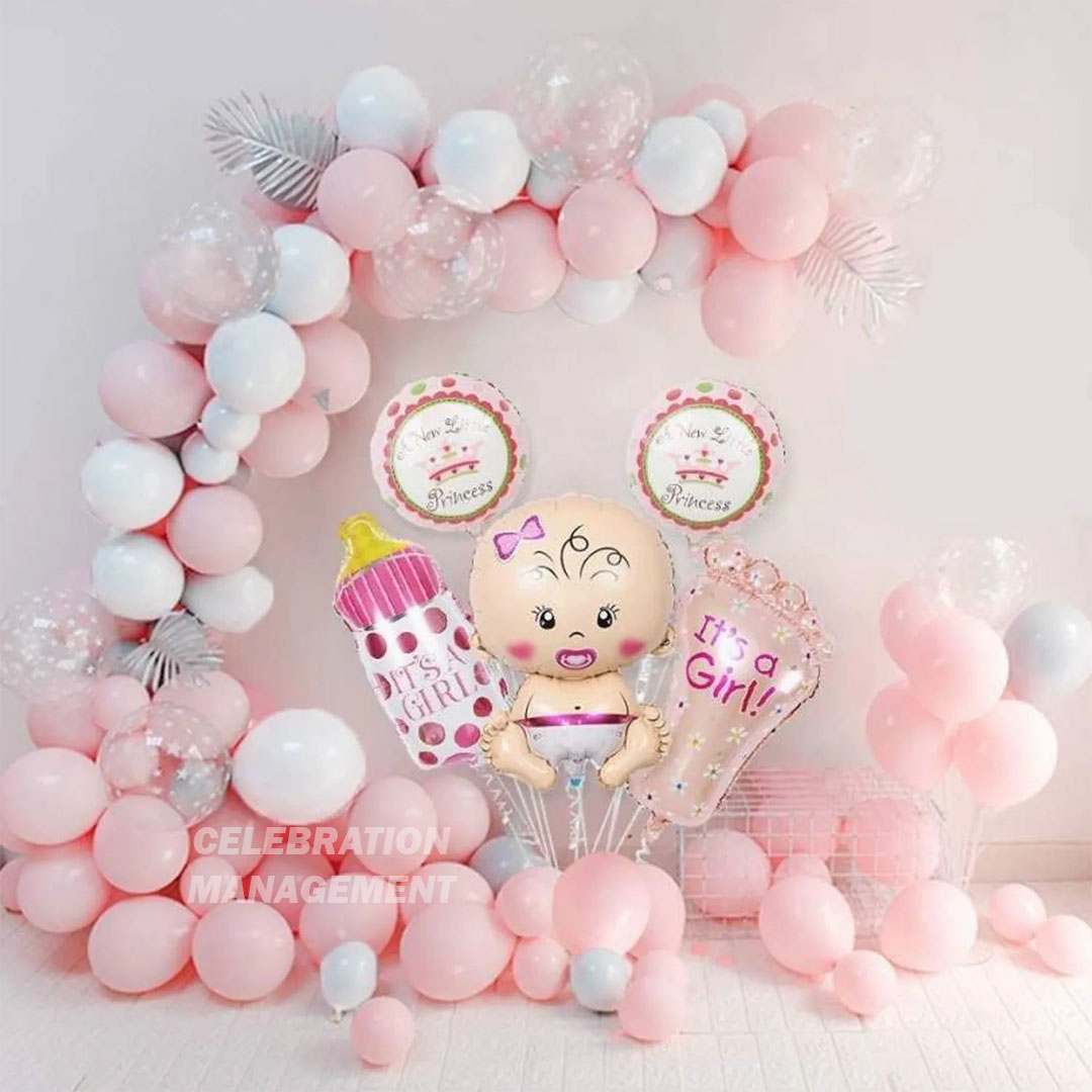 Pastel Pink Welcome Baby Decoration