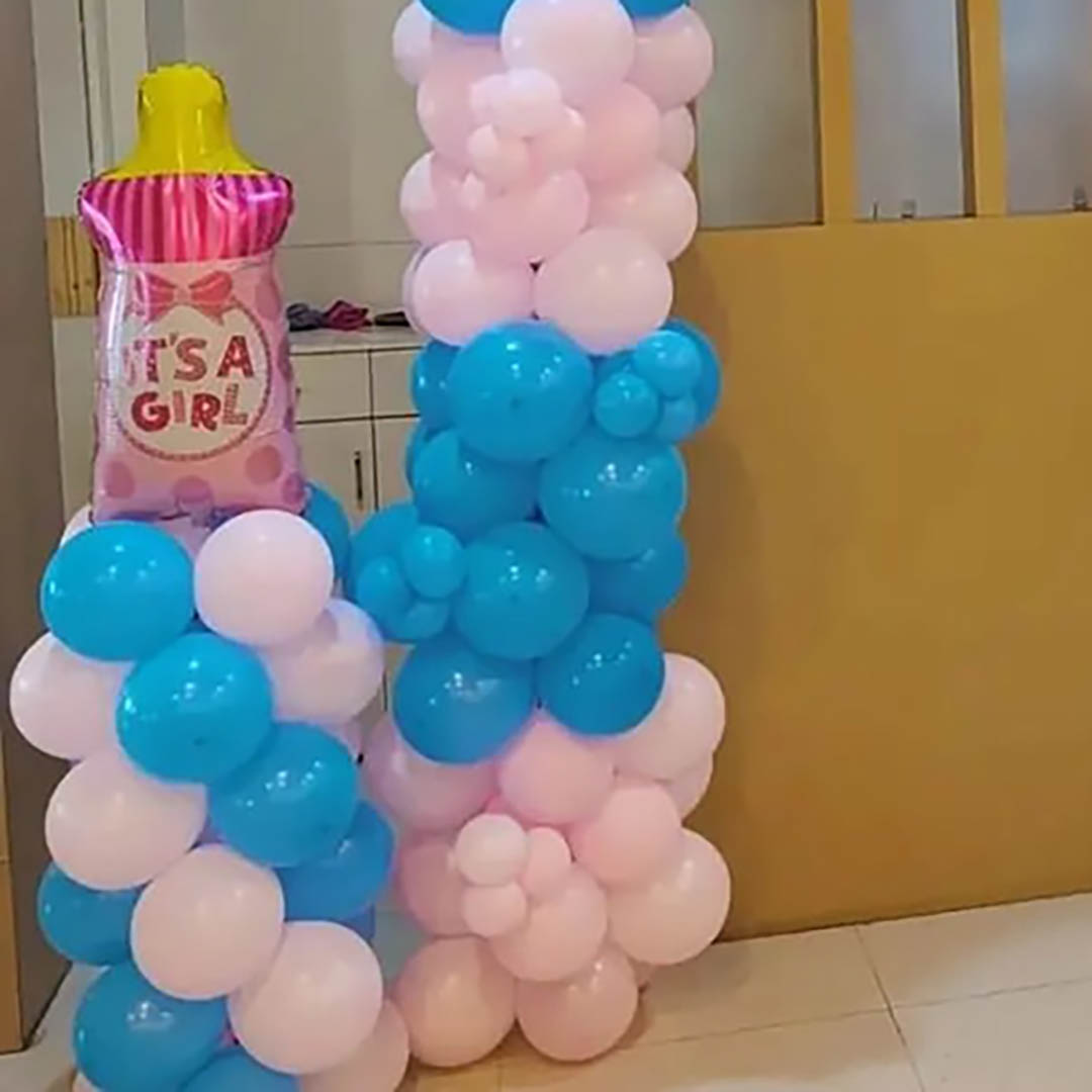 Oh Baby Balloon Decoration at Home