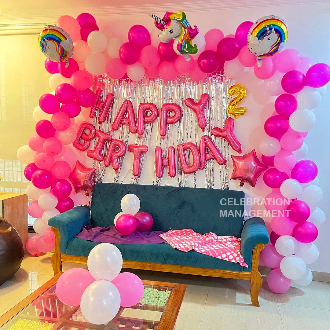 Unicorn Birthday Balloon Decoration